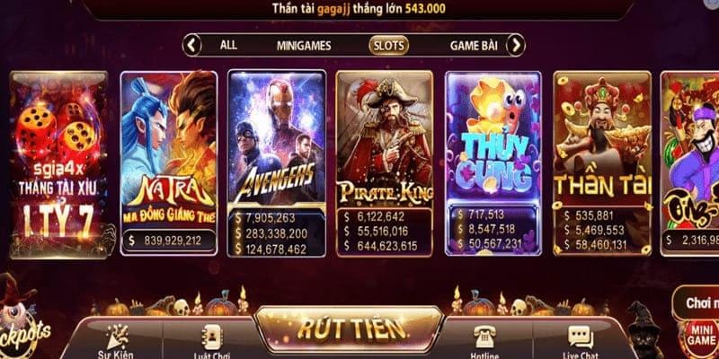 Trải nghiệm các slots game hấp dẫn